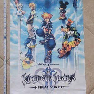 Disney Kingdom Hearts Final Mix Fabric Banner **25x20 in.**
